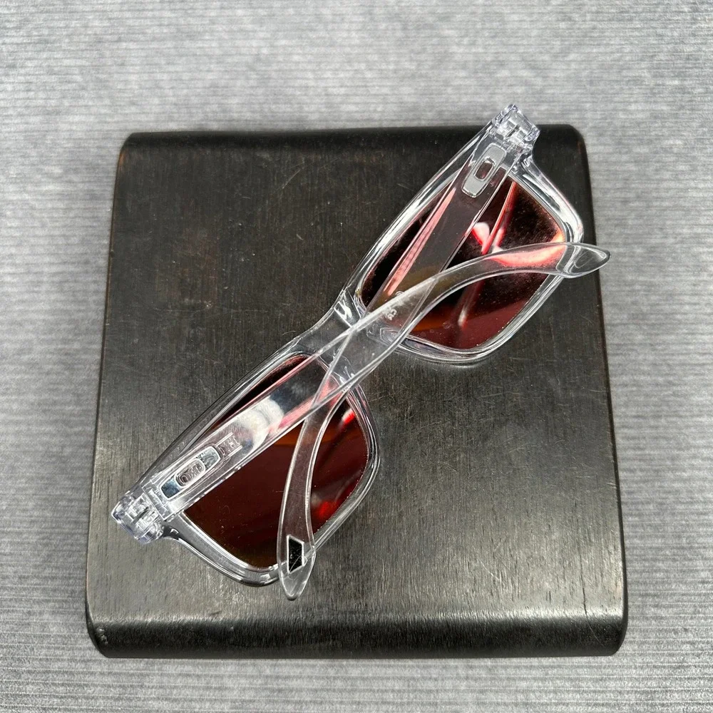 Oakley Holbrook Clear Frame Prizm Ruby Polarized Sunglasses OO9102-E255